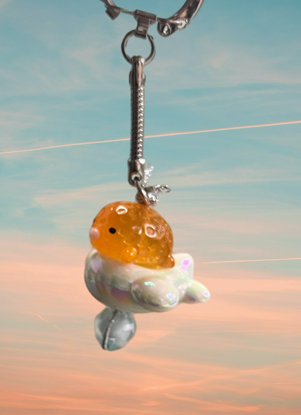 Blob Fish On A Airplane Keychain