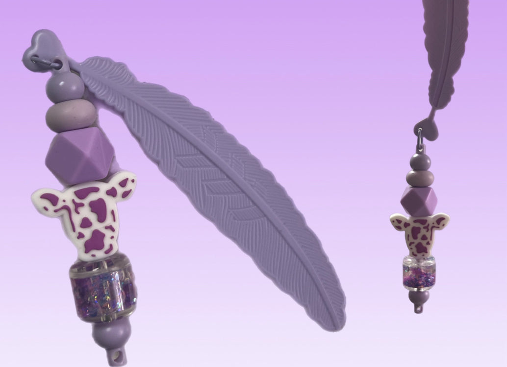 Purple Cow Bookmark