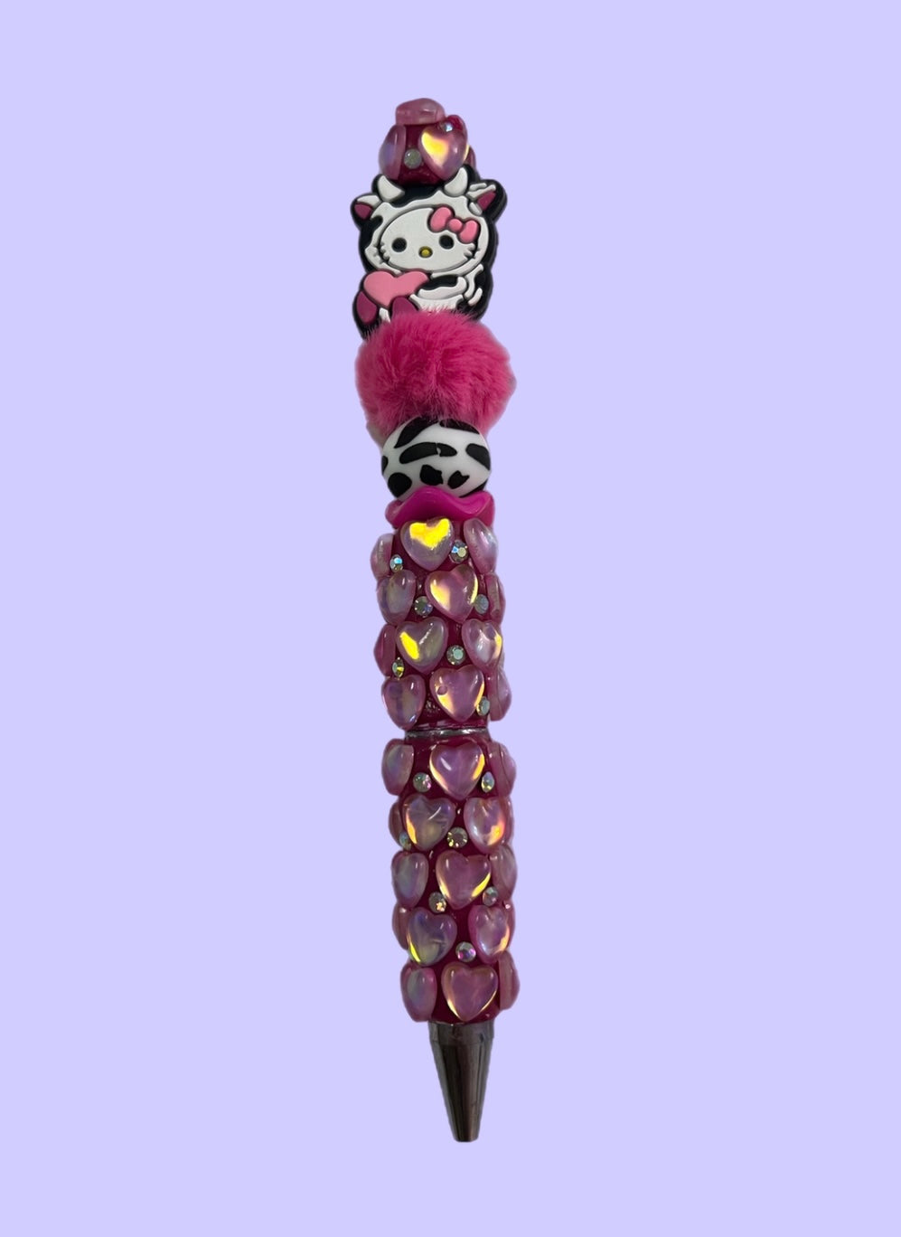 Cat With Bow Dressed As A Cow Refillable Pen