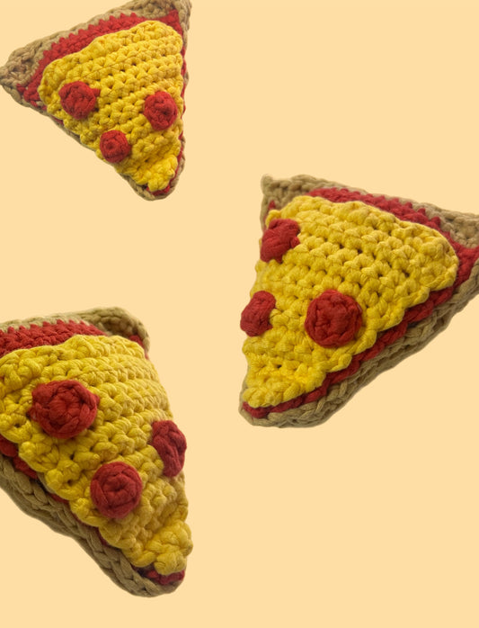 Crochet Slice Of Pizza Plushie