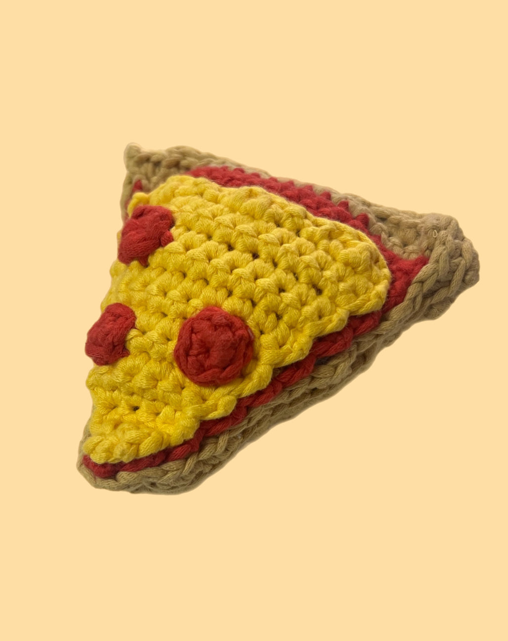 Crochet Slice Of Pizza Plushie