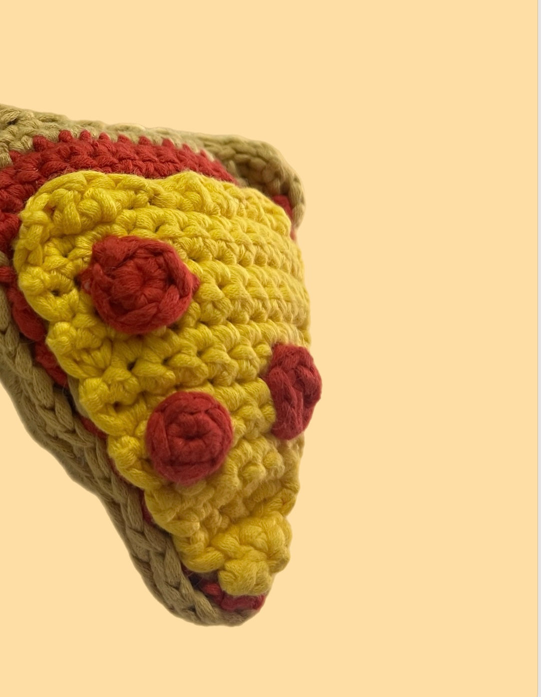 Crochet Slice Of Pizza Plushie