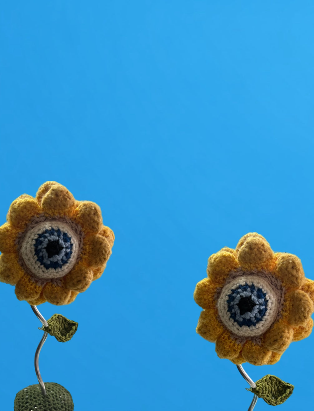 All Seeing Eye Crochet Flower Stand