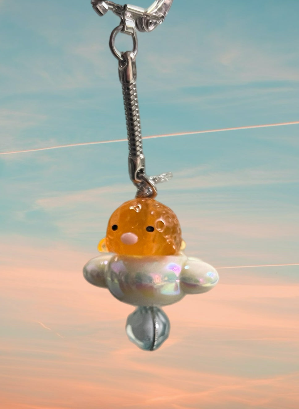 Blob Fish On A Airplane Keychain
