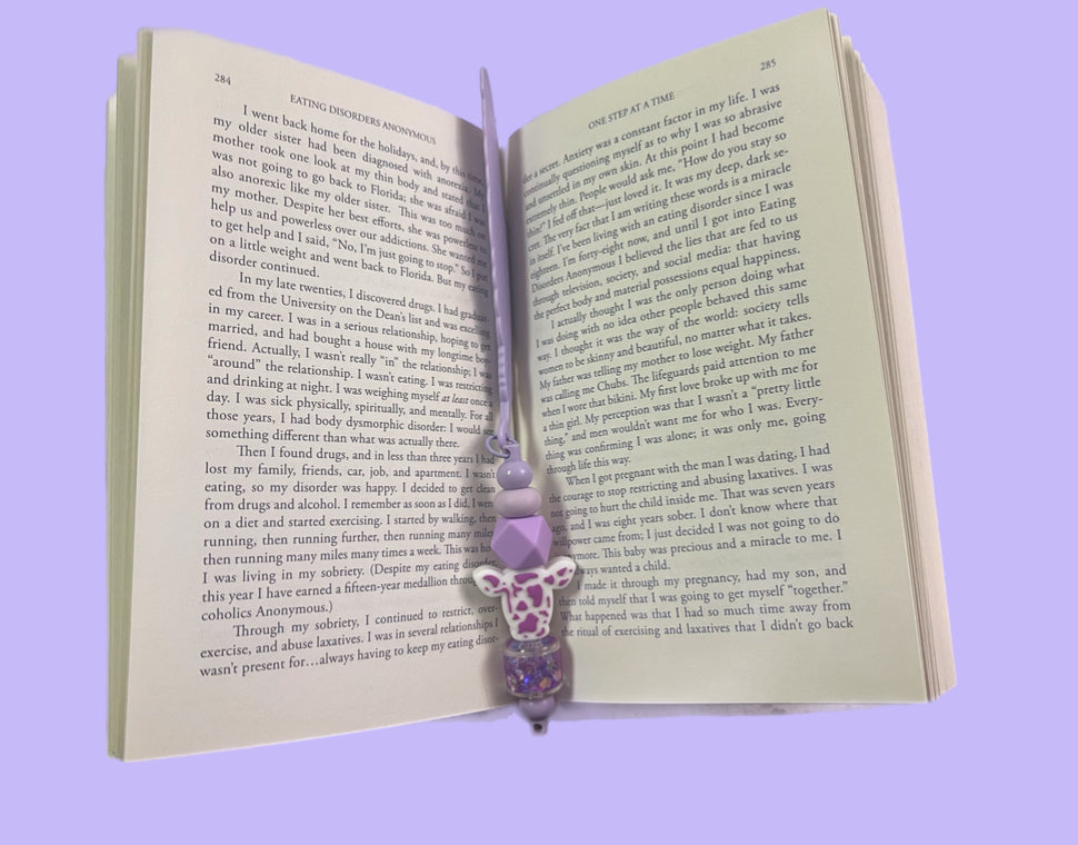 Purple Cow Bookmark