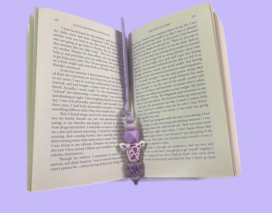 Purple Cow Bookmark