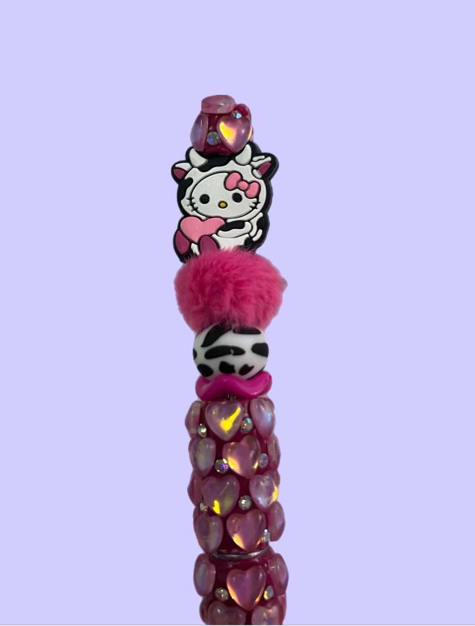 Cat With Bow Dressed As A Cow Refillable Pen