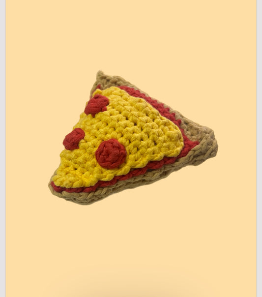 Crochet Slice Of Pizza Plushie