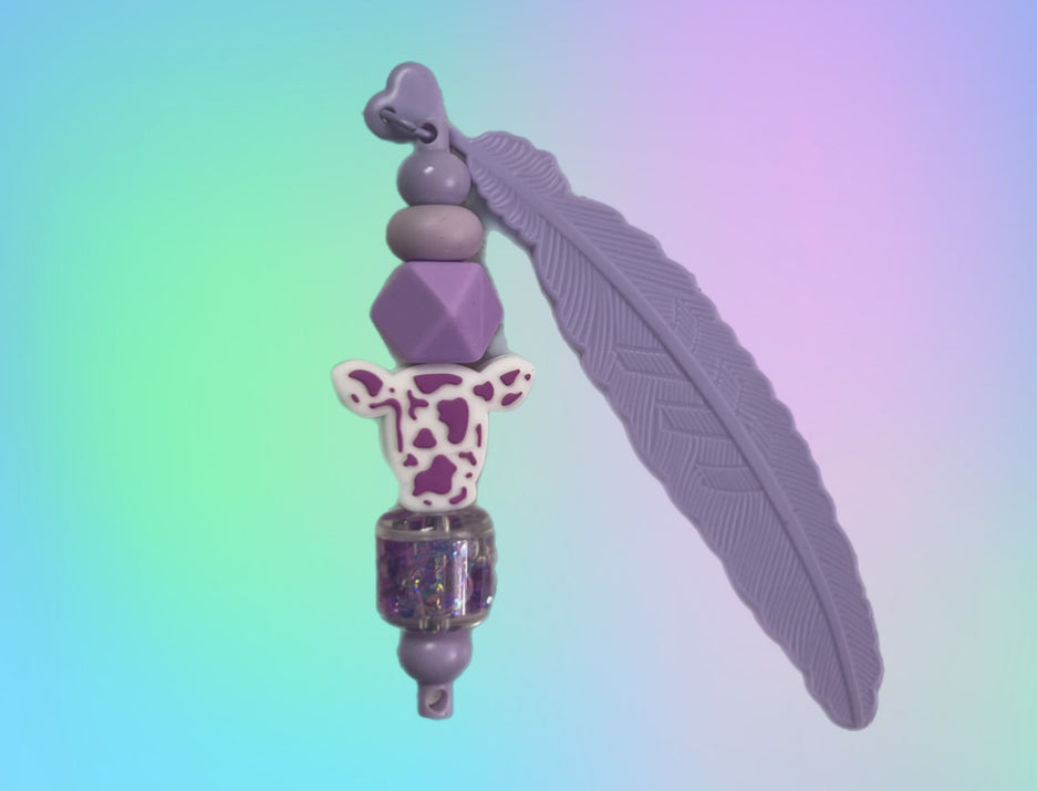 Purple Cow Bookmark